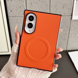 For Samsung Galaxy Z Fold 8 Case Luxury PU Skin Magnetic MagSafe Protective Back Cover Case For Z Fold 8 Ultra Phone Shell