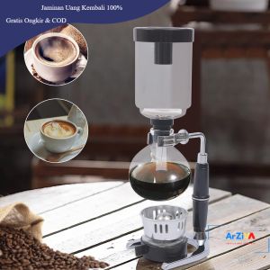 Eworld Syphon Coffee Maker Manual Brew Vacuum Pot 3 Cups 360ml - JF33