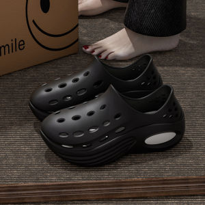 Free Shipping MenS Summer New Style Clogs Height-Increasing Outdoor Water-Resistant Non-Slip Breathable And With A Closed-Toe Design Suitable For Fishing And Other Outdoor Activities