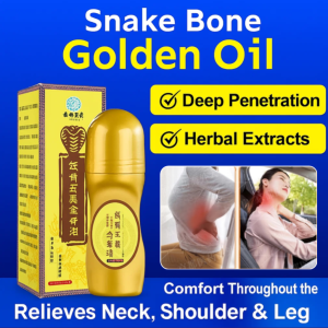 Joint Massage Oil Snake Bone Five Venom Golden Bone Oil Joint Pain Relief Massage Oil 经络按摩油