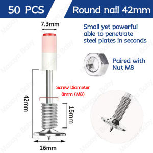 【24 Hours Delivery】Manual Steel Nails Gun Multifunction Fast Fastening Hardware Tools Concrete Rivet Tool Concrete Wall