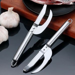 Pisau 3in1 Skewer Alat Pemotong Ikan Pisau Ikan Pembersih Sisik