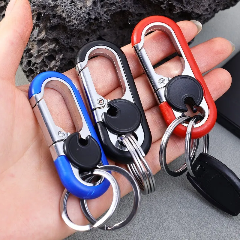 Stainless Steel Carabiner Keychain – Heavy Duty Locking Hook For Keys & Outdoor Gear