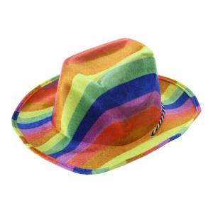 Wedding Rainbow Color Fedora Hats for Women Men Thick Cowboy Cap with Large Brim Western Jazz Felt Cap Casual Hats