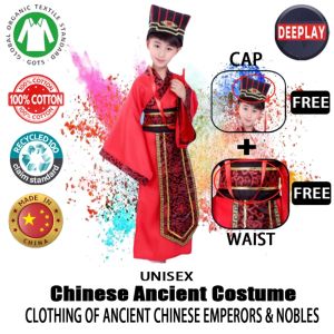 Kids Chinese Ancient Costume Traditional Stage Performance Party Clothing Folk Dance Hanfu Costumes Set