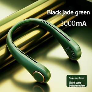 Neck fan 8000 mA Usb rechargeable mini portable neck fan leafless silent sports fan outdoor hanging neck fan 2023lazada explosive models