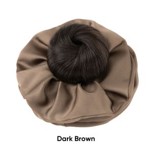 JOYPICKS Elegant Influencer-style Hair Tie with Grab Clip Synthetic Messy Bun Hairpiece Heat Resistant Fluffy Bun-making Hair Bun Clip for Women