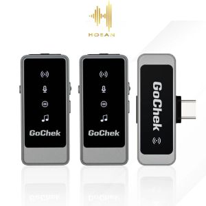 Micro thu âm không dây GoChek Ultra S24 ( S24 - 02 ) - Bộ 02 mic không hộp sạc chất lượng âm thanh cao