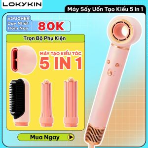 Máy Sấy Tóc Tạo Kiểu Lokykin Fitz 5in1 Phồng Và Mượt Tóc Công Nghệ Ion Âm Giảm Hư Tổn