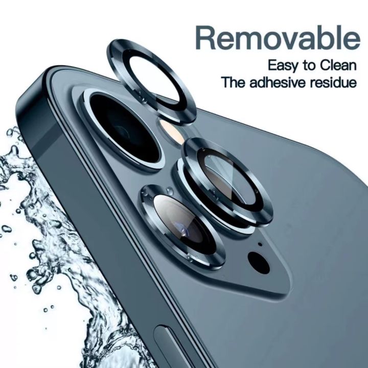 Protezione Per Fotocamera IPhone, Adesivo In Vetro Temperato E Lega Metallica, Cover Completa Per 15 14 13 Pro Max