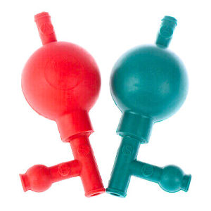 RUBBER SUCTION BULB S PIPETTE FILLER WITH 3 VALVES
