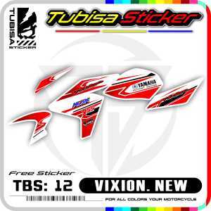 Sticker Striping Vixion New - Stiker Striping Variasi Motor Vixion New. TBS.12