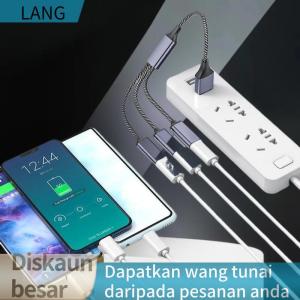 LANG 1Pcs USB Hub 2.0 Adapter Extender 3 In 1 USB Splitter Cable USB Power Splitter 1 Male To 3 Female For PC Printer U Disk Accessories