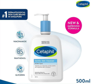 SG Stock｜CETAPHIL Gentle Skin Cleanser 500ml Hydrating Face & Body Wash for Sensitive Dry Skin