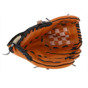 【Local delivery】 【12.5 Inch】Outdoor Sports Baseball Glove Softball Practice Equipment Size 12.5 Left Hand for Adult Man Woman Training Professional Leather Bassball Gloves-12.5 Inch