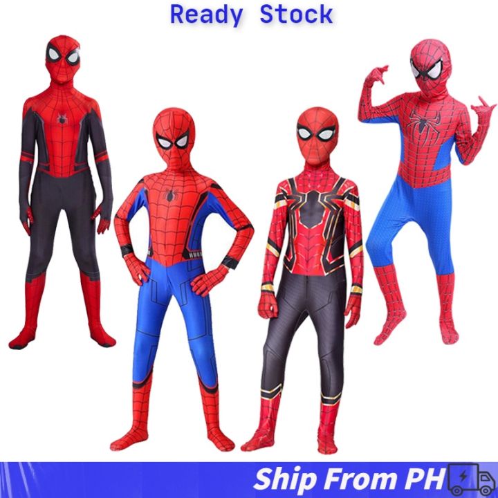 【PRETTYGG】Spiderman Costume Superhero Amazing Far Homecoming Cosplay ...