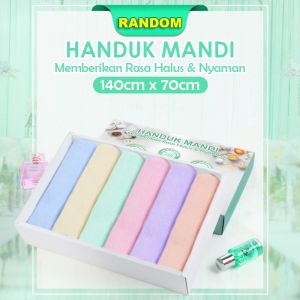 Promo COD Handuk Motif Beruang gramasi 70cm x 140cm Lembut Termurah