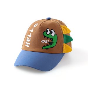 Kids Baseball Caps Dinosaur Print Hats Cute Breathable Baby Boy Girl Sun Cap