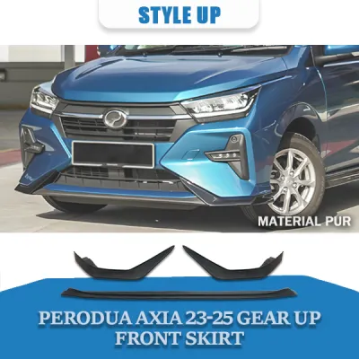 PERODUA AXIA 2023-2025 GEAR UP FRONT SKIRT NEW AXIA 2023 2024 2025 MATERIAL PUR WITHOUT PAINT