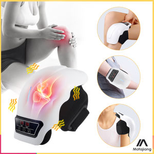 Electric Heated Knee Massager Knee Pad Wormwood Hot Compress Elbow Shoulder Knee Vibrations Massage Far Infrared Physiotherapy Relive Joint Pain Stiffness Arthritis