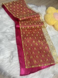 ชุดสไบเด็กผู้หญิง ตัวสไบเป็นสไบ2ชั้น คู่กับโจงกระเบนไหมลำพูน FV91