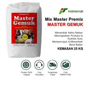 Master Gemuk - Suplemen Pakan Vitamin Mineral Untuk Penggemukan Sapi Kambing Domba 25KG