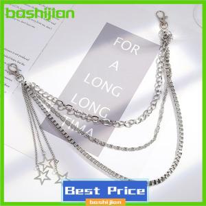 bashijian Punk Fashion Star Waist Chain Simple Tassel Pants Chain Personalized Hip Hop Multilayer Waist Chain Clothing Accessories Gifts