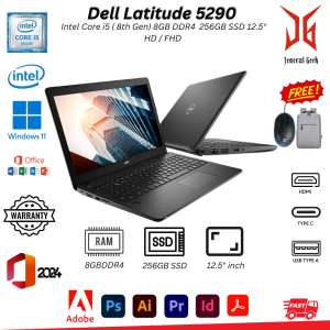 Dell Latitude 5290 – Core i5 | 8GB RAM | 256GB SSD | Windows 11 | 12.5" HD/FHD Display