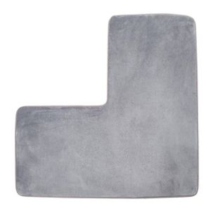 DFGFIN Non Slip Corner L-shaped Floor Mat Washable Coral Fleece Living Room Bedroom Carpet Home Soft Bathroom L-shaped Rug Square Shower