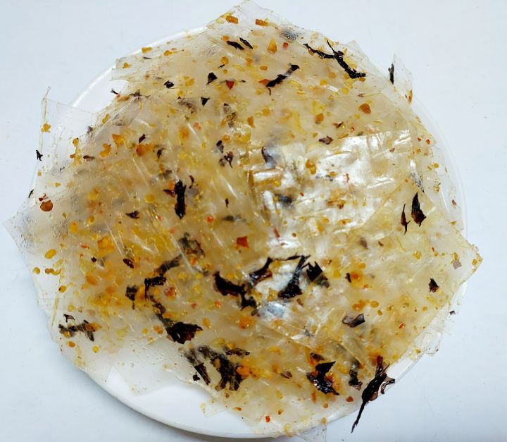 bánh tráng rong biển cháy tỏi
