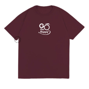 Dino Clothing - GO GET HAPPY /QUOTES TSHIRT / KAOS OVERSIZE WANITA / KAOS WANITA DEWASA / KAOS KATUN