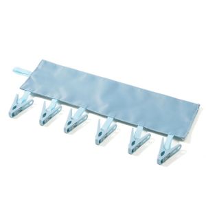 MEMGOUO Portable Clothespins Bathroom Hanger Travel Clothes Racks Fabric Drying Underwear Small Clips Gifts Foldable Travel Clothespins