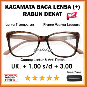 New - Kacamata Plus Rabun Dekat Baca - Gagang Lentur - Ada Nosepad  - Ukuran Ada +1.00 sampai +3.00