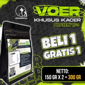 BELI 1 GRATIS 1 MAKANAN BURUNG KACER | VOER HARIAN | VOER NUTRISI KOMPLIT | VOER KHUSUS KACER 15% 150GR