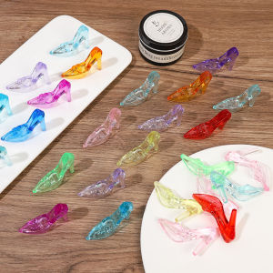 Free Shipping Acrylic Transparent Colorful High-Heeled Shoes Plastic Amusement Park Gem-Picking Game Candy Vending Machine Reward Gift Toy