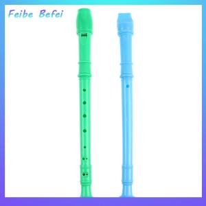 [Feibe Befei] 8 Holes Plastic Recorder Long Flute Woodwind Instrument Colorful Kids Instruments Gift Flute