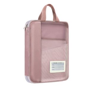 DAI477071 Nylon Mesh Tutoring Bag Large Capacity Transparent File Bags Multifunctional Portable Zipper Pouch Bag Students