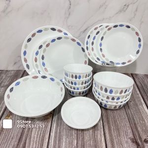 Corelle USA - Peaceful Farm - Full 18 Món Tô Chén Dĩa Diệp Lam An
