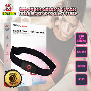 STOREBIT HR Burn Smart Coach+HR Tracking Sports Chest Strap Fitness Tracker | Rate Tracking Sports Chest Strap | Slip-proof Strap 8 to 10 Months Battery Life | Replaceable Sweatproof Bluetooth Tracking Sports Chest Strap Heart Rate Tracking