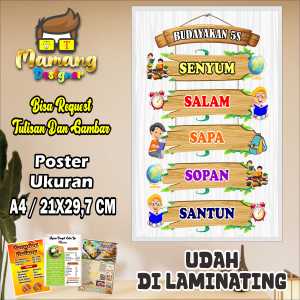 Cetak Poster Pembudayaan 5S Untuk Anak Sekolah bb