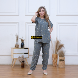 Setelan Wanita One Set Rayon Viscose / Setelan Wanita Lengan Pendek Rayon