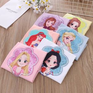 kaos import princess aurora belle elsa & anna frozen snow white / tshirt princess lengan pendek anak cewek