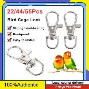 11/22/55Pcs Bird Cage Lock Metal Hook Lock Clip Buckle for Pet Parrot Lovebirds Cage Door