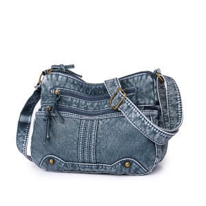 Women Crossbody Shoulder Bag with Multi-Pockets and Adjustable Strap Stylish PU Bag for Casual Outings
