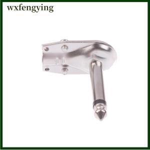 wxfengying แจ็คโมโน6.35มม. หัวมุมขวาแบบแบนเอฟเฟกต์กีตาร์ตัวผู้ขั้วต่อที่เหยียบตัวเชื่อมต่อไมโครโฟน