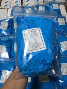 ถุงมือไนไตรผสมไวนิลไม่มีแป้งไม่ก่อให้เกิดการแพ้เหนียวทนใช้งานด้านเสริมสวยห้องอาหารพยาบาลงานสักใช้งานหลากหลาย100ชิ้น/กล่อง50/แพ็ค