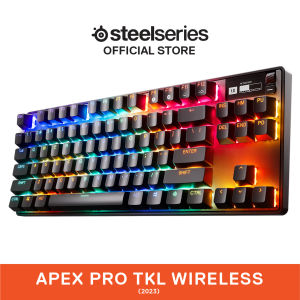 SteelSeries Apex Pro TKL Wireless (2023) RGB Omnipoint 2.0 Mechanical Gaming Keyboard Tenkeyless OLED Smart 64865