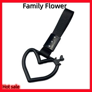 Family Flower Flash Sale Colorful Car Tow Strap Tsurikawa Ring Heart JDM Train Bus Handle Hand Strap Styling Drift Charm Strap Auto Accessories