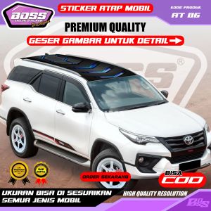 AT 06 - STIKER ATAP MOBIL UNIVERSAL BRIO JAZZ SEDAN INNOVA ERTIGA XENIA SIGRA VELOZ - CUP ATAS MOBIL