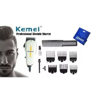 Paket mesin cukur rambut listrik full set barbershop KEMEI8821 lengkap gunting sasak stylis
